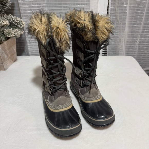Sorel Joan of Arctic Snow Winter Boot Waterproof Shale Gray Womens US 9 - Picture 7 of 10